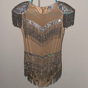 Glamorous Fringe Sequin Performance Costume